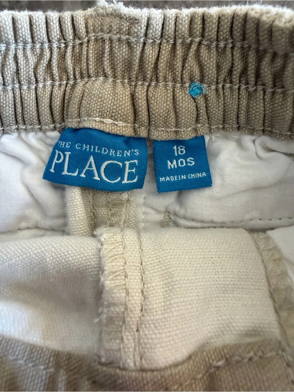 Children place pants. Linen Cotton blend. 18months.